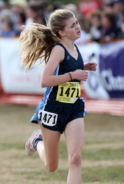 2009 CIF XC Girls D5-071.JPG - 2009 California CIF Cross Country Championships, Woodward Park, Fresno, California